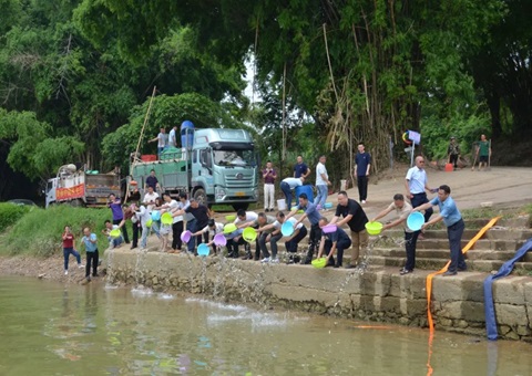 落实重大工程生态赔偿！79万尾鱼苗“安家”龙州左江湿地